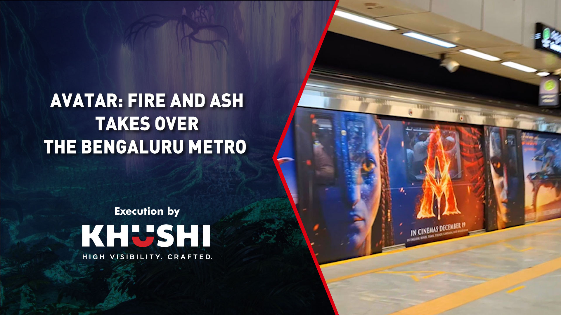 Avatar: Fire and Ash Takes Over the Bengaluru Metro