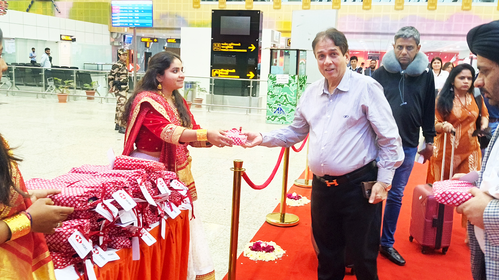 HSBC Red Carpet Arrival at Vadodara Airport
