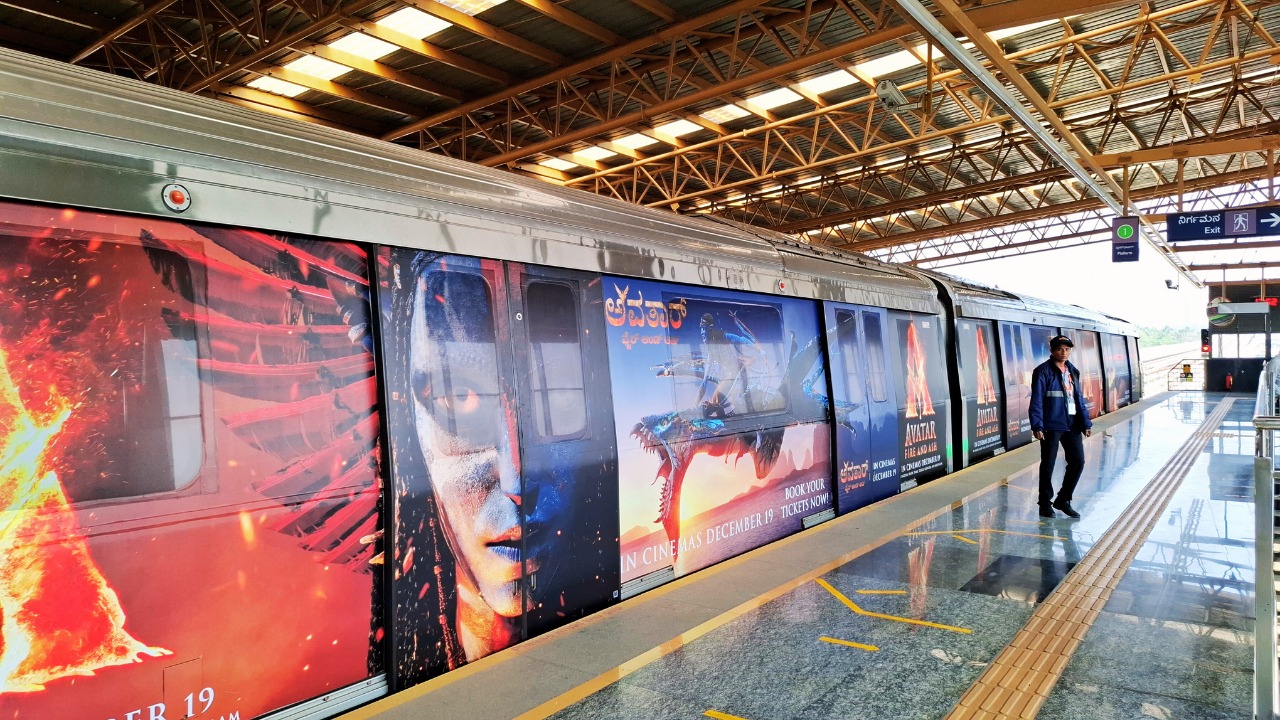 Avatar: Fire and Ash Takes Over the Bengaluru Metro